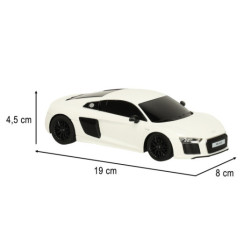 Maşină cu telecomandă 1:24 AUDI R8 2015 alb