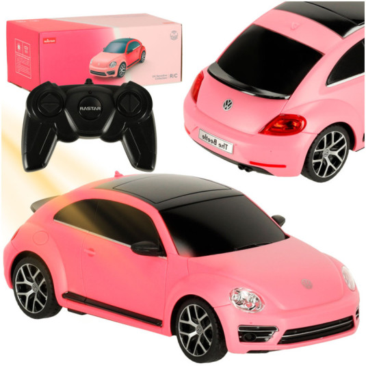 Mașină RC 1:24 Volkswagen Beetle-UV roz