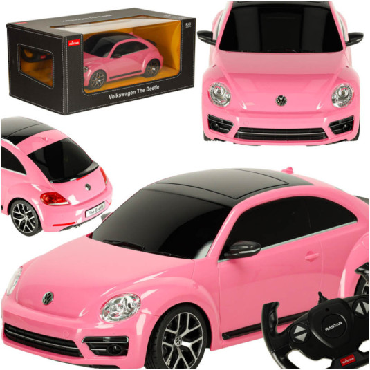 Mașină RC 1:14 Volkswagen Beetle roz