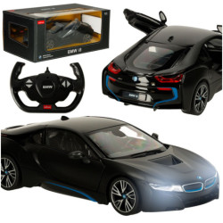 Mașină cu telecomandă 1:14 BMW i8 ușile deschizabile negru