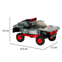 Stavebnica Audi RS Q e-tron pozostáva z 376 dielikov