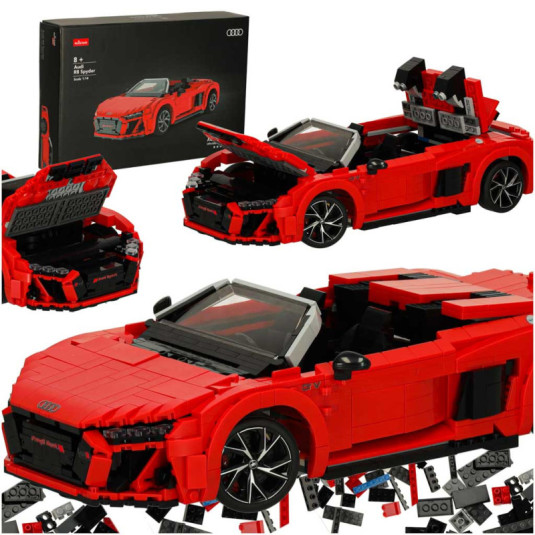 Mașină RC 1:14 AUDI R8 Spyder roșu