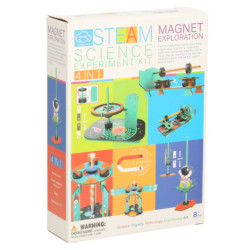 Set de experimente științifice tip fă-ți singur magnetic 4în1