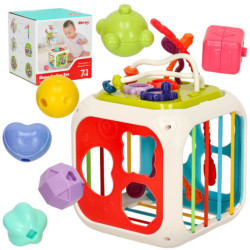 Sorter educativ interactiv cu cuburi pentru bebeluși cimbal 7în1