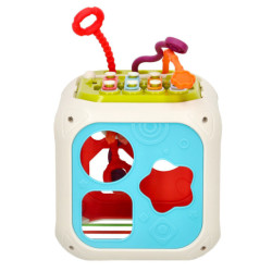 Sorter educativ interactiv cu cuburi pentru bebeluși cimbal 7în1