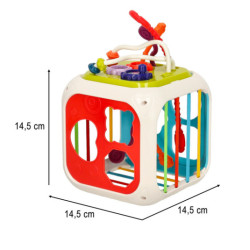 Sorter educativ interactiv cu cuburi pentru bebeluși cimbal 7în1