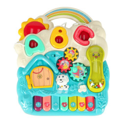 Masă interactivă de învățare 4în1 albastră