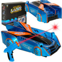 Masina cu laser telecomanda pe perete albastra cu laser