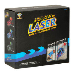 Masina cu laser telecomanda pe perete albastra cu laser