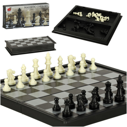 Puzzle joc de șah magnetic cu damă