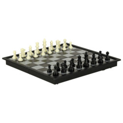 Puzzle joc de șah magnetic cu damă