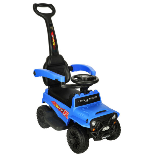Mașină de teren push ride cu sunet și lumini albastră