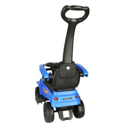 Mașină de teren push ride cu sunet și lumini albastră
