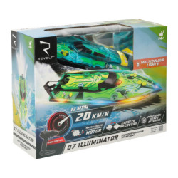 Barcă cu telecomandă RC Revolt ILLUMINATOR verde