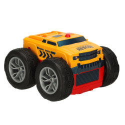 RC Revolt 2 Sided Rescue Racer mașină albastră cu telecomandă