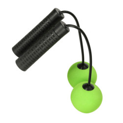 Coardă de sărituri pentru antrenament wireless verde și neagră