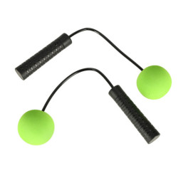 Coardă de sărituri pentru antrenament wireless verde și neagră