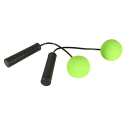 Coardă de sărituri pentru antrenament wireless verde și neagră