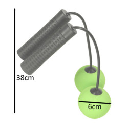 Coardă de sărituri pentru antrenament wireless verde și neagră