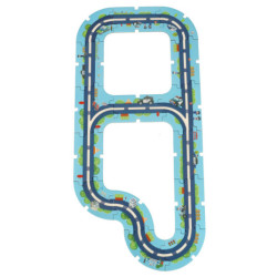 Circuit de mașini poliție puzzle 47 piese