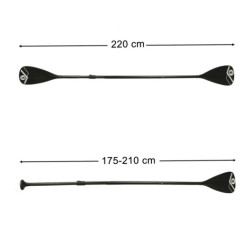 Palete din aluminiu pentru plăci SUP 175-220 cm