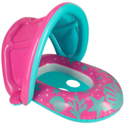 BESTWAY 34091 Ponton gonflabil cu baldachin roz