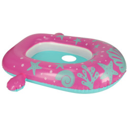 BESTWAY 34091 Ponton gonflabil cu baldachin roz