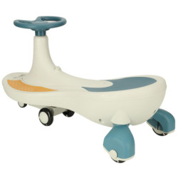 Cale ferată de munte cu gravitație cu roți LED luminoase și muzică care cântă 76 cm albastru și alb max. 120 kg