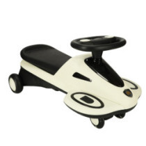 Trotineta cu gravitație cu roți LED luminoase cu redare muzică 74cm bej/negru max. 100kg