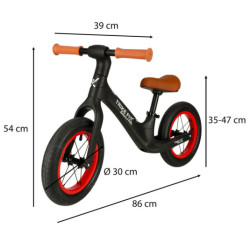 Triciclu Fix Balance PRO bicicletă cross-country negru