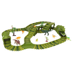 Pistă de mașini cu dinozauri 240 piese