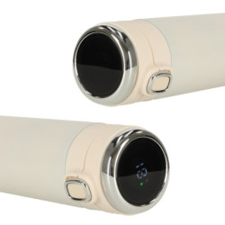 Cană termică cu adaptor LED termoizolantă 420ml bej