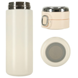 Cană termică cu adaptor LED termoizolantă 420ml bej