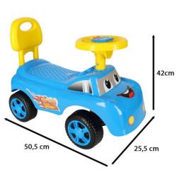 Zornăitoare amuzantă auto cu claxon albastră