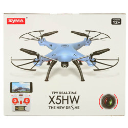 Dron RC Syma X5HW 2,4GHz Wi-Fi cameră albastru