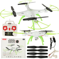 Syma X5HW 2.4GHz dron RC cu cameră Wi-Fi alb