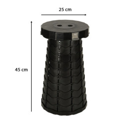 Scaun pliant pliant negru
