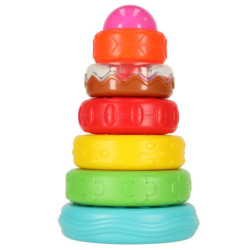 Turn piramidală puzzle educativ cu senzori culori Montessori