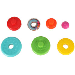 Turn piramidală puzzle educativ cu senzori culori Montessori