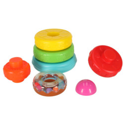 Turn piramidală puzzle educativ cu senzori culori Montessori
