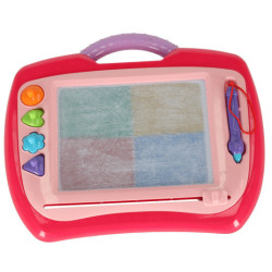 Tablă magnetică pentru desen cu pix, ștampile roz