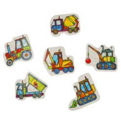 Puzzle ALEXANDER pentru bebeluși - mașini de construcții 2+