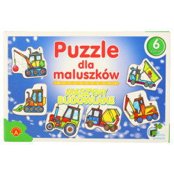 Puzzle ALEXANDER pentru bebeluși - mașini de construcții 2+