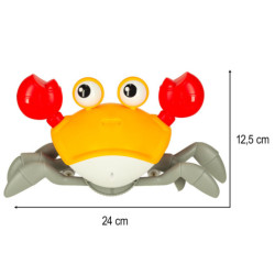 Crab interactiv cu sunet galben