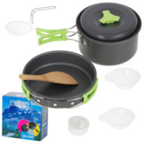 Set de vase de camping pentru turiști oală pană XL