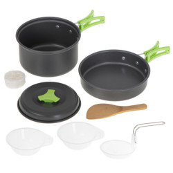 Set de vase de camping pentru turiști oală pană XL
