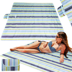 Covoraş de plajă Pătură de picnic la plajă 200x200cm albastru
