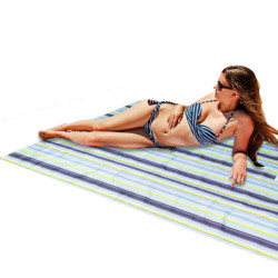 Covoraş de plajă Pătură de picnic la plajă 200x200cm albastru