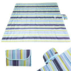 Covoraş de plajă Pătură de picnic la plajă 200x200cm albastru