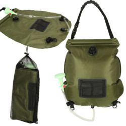 Duș de camping solar 20L XXL cu termometru